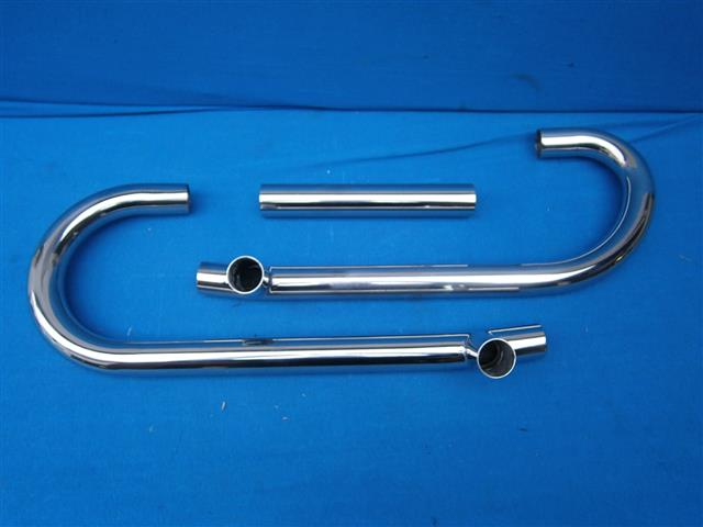 Auspuffkrümmersatz R69,69S Edelstahl mit Querrohr