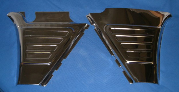 Batterieabdeckung Edelstahl poliert R50/5,60/5,75 Satz links/rechts V