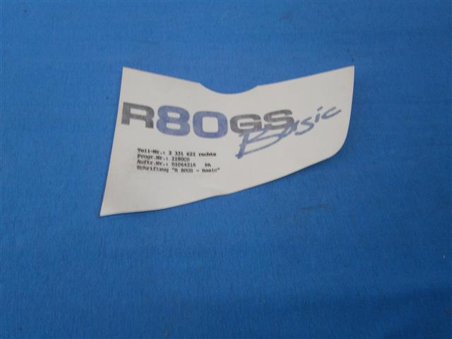 Abziehbild Tank R80GSBasic rechts