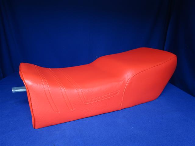 Sitzbank R65GS, 80 G/S rot/orange Bezug gesteppt