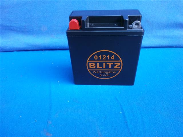 Batterie R26,27 6 Volt 12AH Blitz wartungsfrei