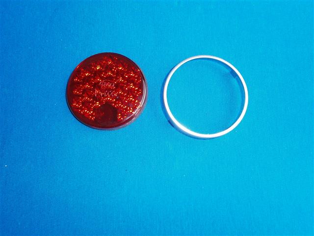 Rücklichtglas Eber mit Aluring R25-25/2,51/3-68
