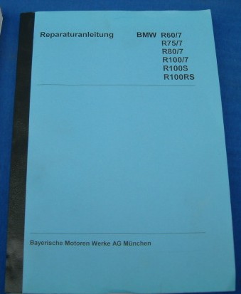 Rep.-Anleitung orig. BMW/Werkstattanleitung 60/7,75/7,80/7,100/7,100S,100RS