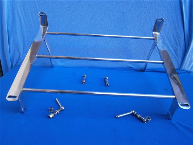 Gepäckträger S500 Alu poliert komplett